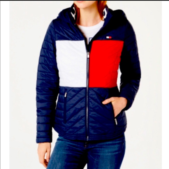 Tommy Hilfiger sport flag hooded puffer - Picture 3 of 5